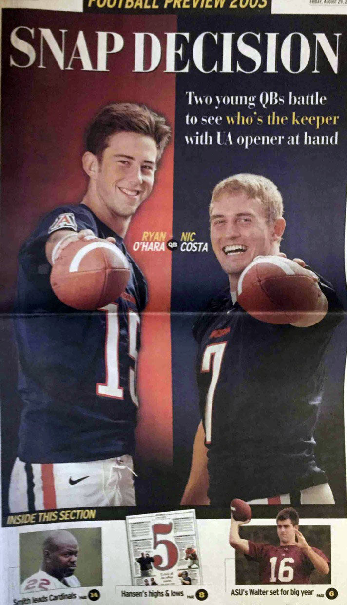 College football special section cover